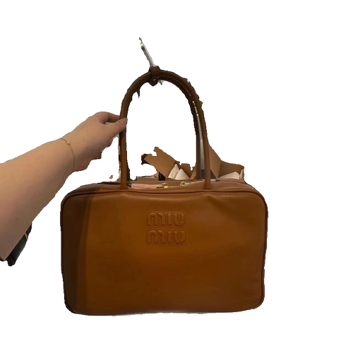 Miumiu, большие портативные бретели, ремешок для сумки, Франция, из натуральной кожи