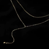 Ожерелье с кисточками, модная цепочка до ключиц, золото 14 карат, простой и элегантный дизайн, легкий роскошный стиль