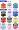 Оригинальный 8 новых случайных цветов PSV2000