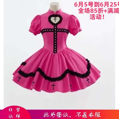 taobao agent Short sleeve dress, puff sleeves, Lolita style