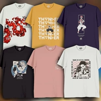 Uniqlo Ghost Destroyer Blade Мужчины и женские пары T -Fyrts T -Sharts Shanyi Carbon Rich