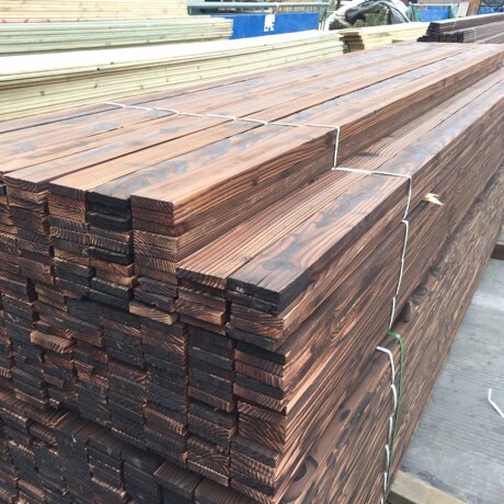 定制户外防腐木地花旗松碳化木地板防腐木板材防腐木墙板木条批发