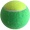 绿色儿童软式网球2只装（减压25%）