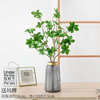 Маленькая шелковая ткань висящих часов 2 ветви+вазы дыма дождя