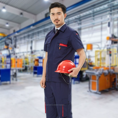 Летняя тонкая рабочая одежда с короткими рукавами для мужской автомобильной ремонтной одежды мастерская работа