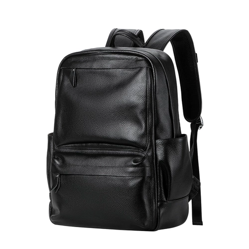 Модный трендовый рюкзак, кожаный ранец, сумка для путешествий, ноутбук, из натуральной кожи, в корейском стиле