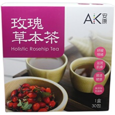 картон 现货包邮香港唐安麒 安康ak日本玫瑰草本花茶1盒30包 OTHER