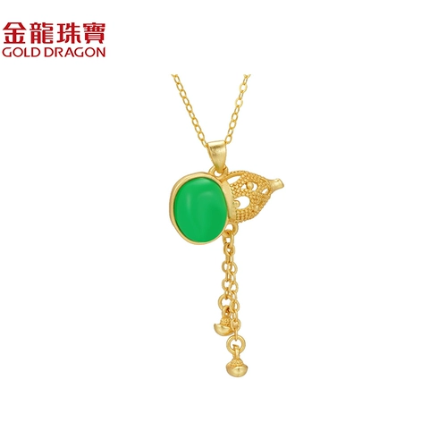Золотые драконы ювелирных изделий S925 Серебряная кулонная подвеска halcedon gd2011