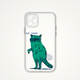 David Shrigley Red Dog I’m So Excited Cartoon Artistic Clear Girls Phone Case for iPhone 17, 16, 15, 14 and 13