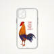 David Shrigley Red Dog I’m So Excited Cartoon Artistic Clear Girls Phone Case for iPhone 17, 16, 15, 14 and 13