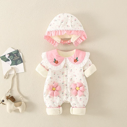 Детский осенний комбинезон, лонгслив, утепленный комплект для девочек для выхода на улицу, демисезонное удерживающее тепло термобелье