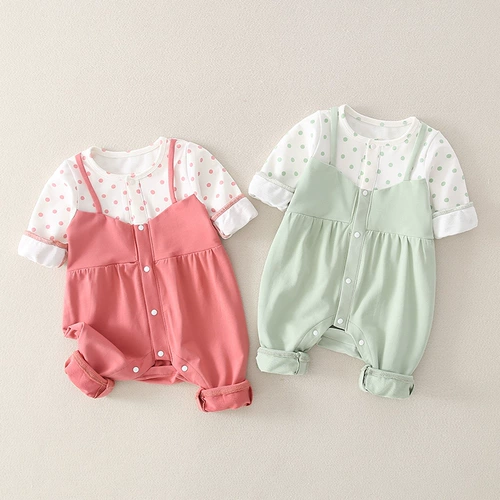 Детское осеннее хлопковое боди для девочек для принцессы для выхода на улицу, коллекция 2022