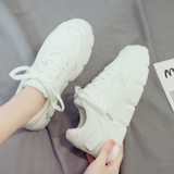 Универсальная белая обувь на платформе, кроссовки, 2020 года, осенняя, тренд сезона, популярно в интернете, в корейском стиле