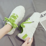 Универсальная белая обувь на платформе, кроссовки, 2020 года, осенняя, тренд сезона, популярно в интернете, в корейском стиле