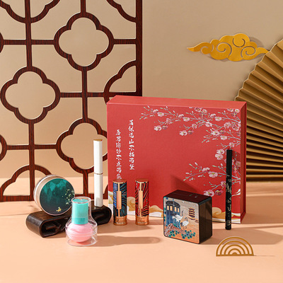 taobao agent Cosmetic makeup primer for makeup, gift box, soft heel, loose powder, set, for transsexuals, cosplay