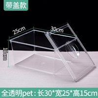 Прозрачный 30*25*15 (с крышкой)