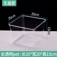 Полностью прозрачный (без покрытия) 20*20*15