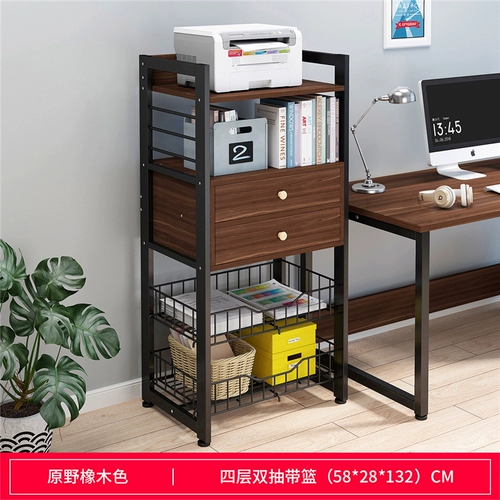 Многослойная книжная полка, настольный простой книжный шкаф для спальни, система хранения