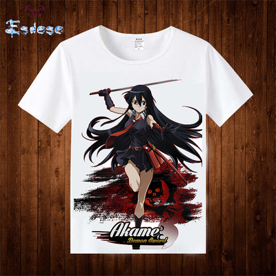 taobao agent Cut the pupils of red red T -shirts Aisds red pupil black pupil night attack anime short -sleeved T -shirt surrounding clothing