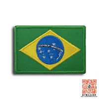 Бразильский флаг Бразилия Jiu -Jitsu BJJ Склейка для наклейки на наклейку с вышитой стандартной командной одежды наклеек.