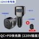 12 В новое обновление [PD Flash Flash+QC Fast Charge+220V Socket] Отправить две заглушки