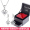 [White Diamond] 925 Silver Earrings Pair+[White Diamond] Same Necklace+Rose Gift Box