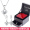 [White Diamond] 925 Silver Earring Necklace Set+Rose Gift Box
