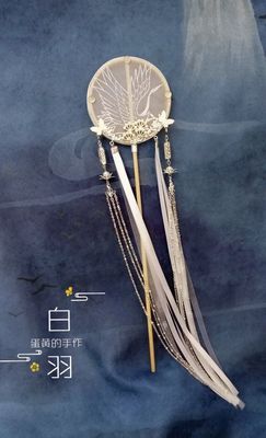 taobao agent [Egg yolk BJD hand work] BJD doll jewelry jewelry ancient style long -handle palace fan group fan