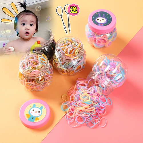 Детская одноразовая безвредная маленькая резинка для волос, не повреждает волосы