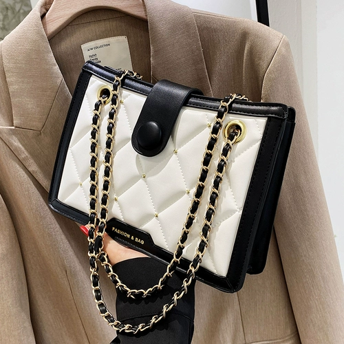 Небольшая небольшая сумка, сумка через плечо, летняя модная сумка на одно плечо, цепь, сумка подмышку, коллекция 2023