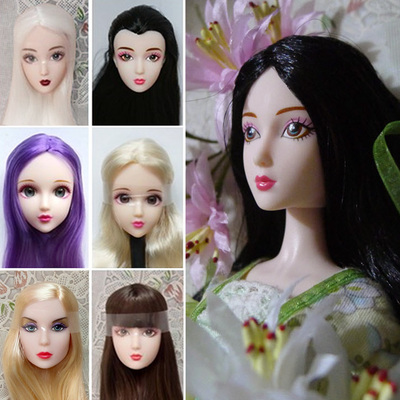 taobao agent 6 -point genuine Xinyi white muscle doll head carved hair transplant beauty 3D true eyes Xinyan can be equipped with OB27 female soldier