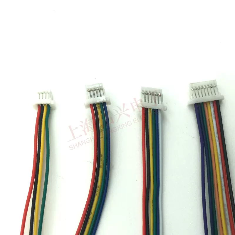 1.25MM间距连接线2p/3/4/5/6/7/8/9/10P 单双头电子端子线28AWG-Taobao