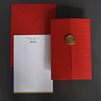 [SPOT] Приглашение буква красная карта +конверт