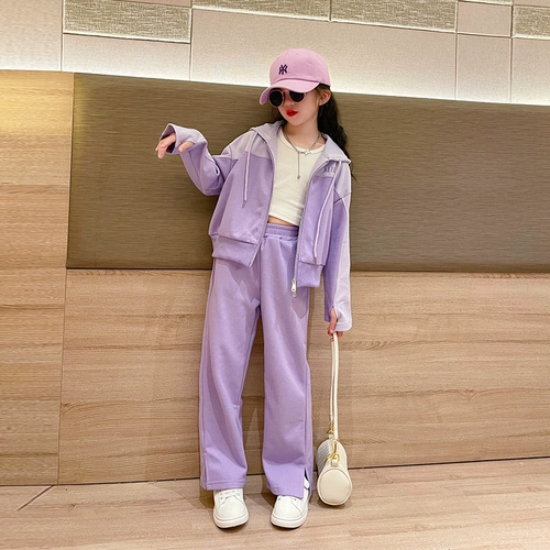 Спортивный комплект с молнией, осенний, коллекция 2022, в западном стиле, подходит для подростков