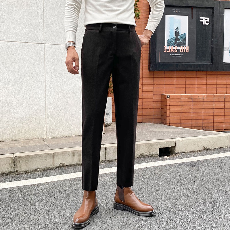 Black cropped pants (high quality)