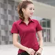 Ve áo t-shirt của phụ nữ ngắn tay áo phông hàng đầu của phụ nữ mùa hè phong cách mới bông tinh khiết có cổ áo sơ mi thể thao giản dị - Áo phông