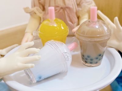 taobao agent [KKF] BJD liquid can flow food and play beverage milk tea juice cup ultra -simulation 346 points for baby