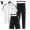 Белый (короткие рукава + шорты + брюки) 3 комплекта