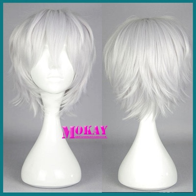 taobao agent Bump World Ghost Fox COS COS Wig silver white anti -short hair fake fake hair cosplay wig free shipping