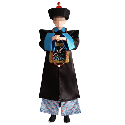 taobao agent 1/6 Ancient soldiers' clothes Qing Dynasty zombie clothing 12 -inch road Changdao official service puppet body model accessories