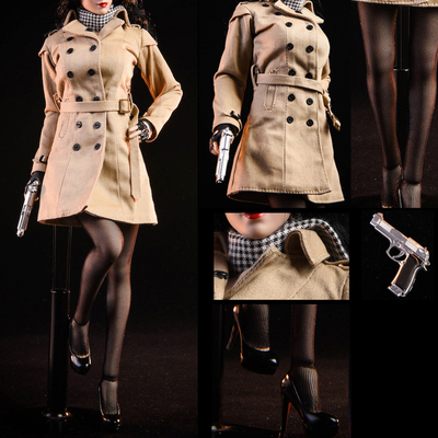 taobao agent Clothing, socks, jacket, doll, trench coat, set, scale 1:6, soldier