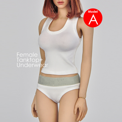 taobao agent Clothing, bra top, T-shirt, underwear, trend doll, scale 1:6, soldier