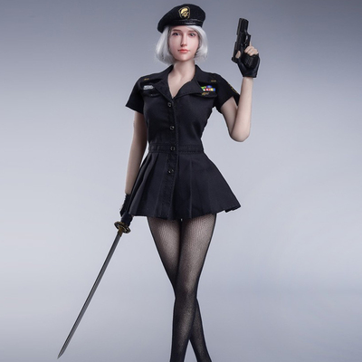 taobao agent 1/6 soldiers clothes accessories pH dress stockings pleated skirt TBL gelcin model female police clothing