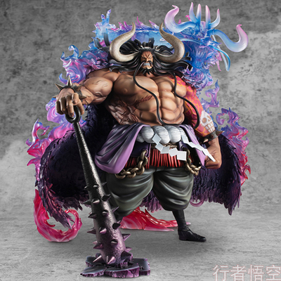 taobao agent Anime POP Four Emperor Kaido MAX Hundred Beast Pirates MH Super Large GK hand -made model statue ornament gift ZERO