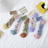 Весенние носки, летняя тонкая хлопковая стальная проволка, стеклянные шелковые кружевные колготки, кружевное платье