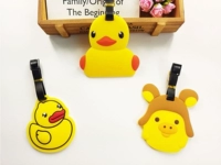 B.Duck, самолет, багажная бирка, чемодан, в корейском стиле