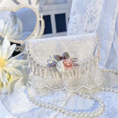 taobao agent Genuine elegant bag, chain from pearl, Lolita style
