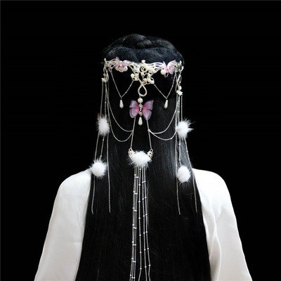 taobao agent Genuine winter hair accessory, Hanfu with tassels, Chinese hairpin