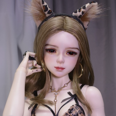 taobao agent [Mi shop MH] BJD doll/SD doll HD humanoid club three -pointer Xiameng (leopard print)