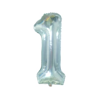 Синий 32-дюймовый желе-кристалл номер 1 Отправить соломинку